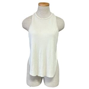 PPLA Tank Top Women's XS Extra Small Beige Sybil Shirt Blouse Neutral Sleeveless